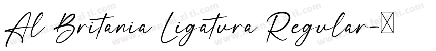 Al Britania Ligatura Regular字体转换